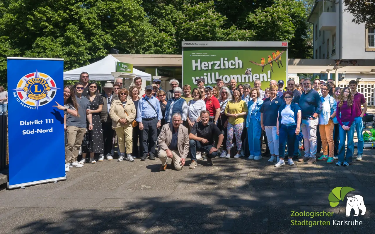 Lions-Distrikts 111SN besucht Zoologischen Stadtgarten Karlsruhe